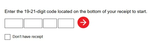 You can choose to enter with or without a receipt.