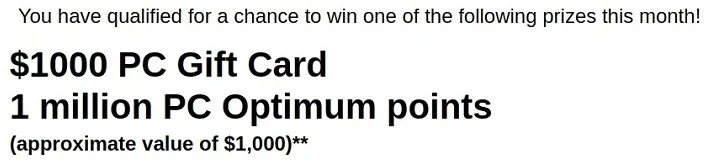 Your entry is successful message after the Survey.